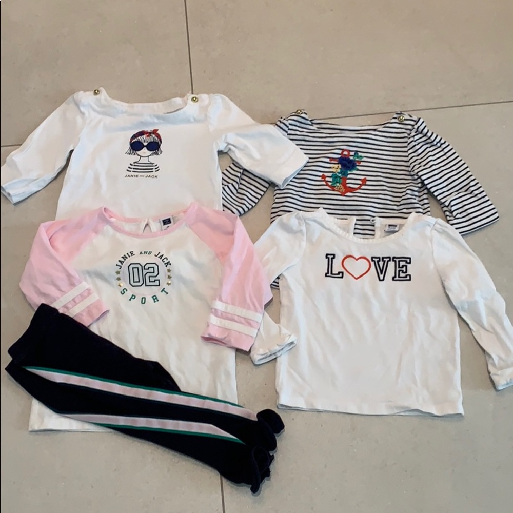 Janie and Jack shirt bundle, 18-24mo